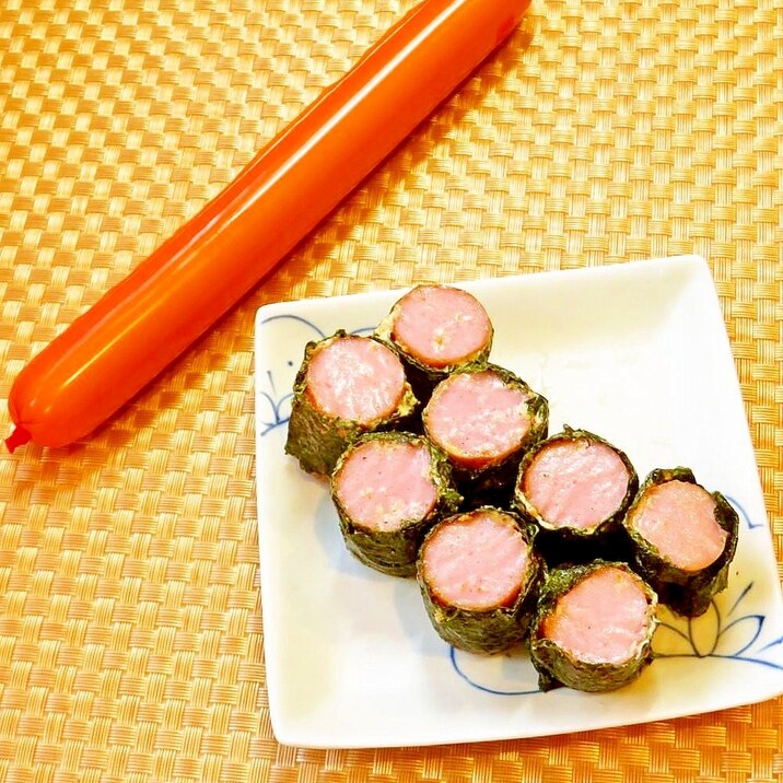 お弁当にも 簡単おかず のり巻き魚肉ソーセージ レシピ 作り方 By Hirokoh ひろこぉ 楽天レシピ お弁当にも 簡単おかず のり巻き魚肉ソーセージ レシピ 作り方 By Hirokoh ひろこぉ 楽天レシピ
